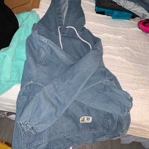 Denim hoodie